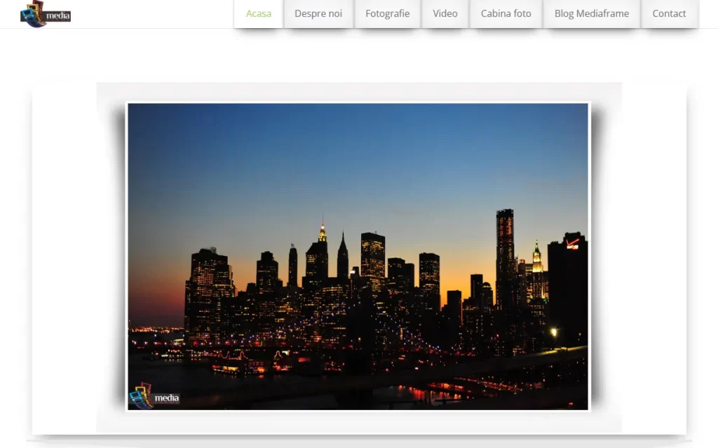 Proiect site. Mediaframe Servicii Foto Video